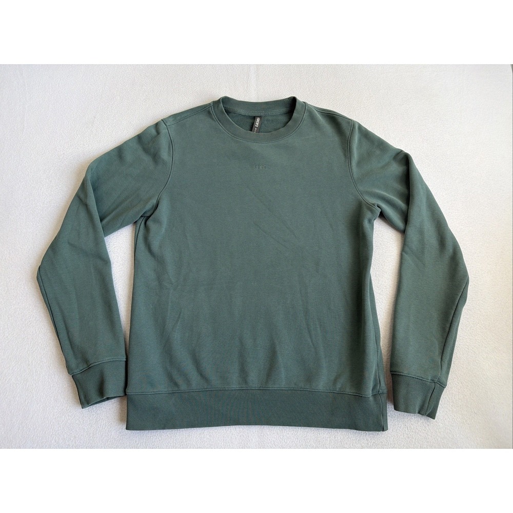 Vuori Sweatshirt Mens Small Cypress Logo Crew Neck Green Pullover V2004